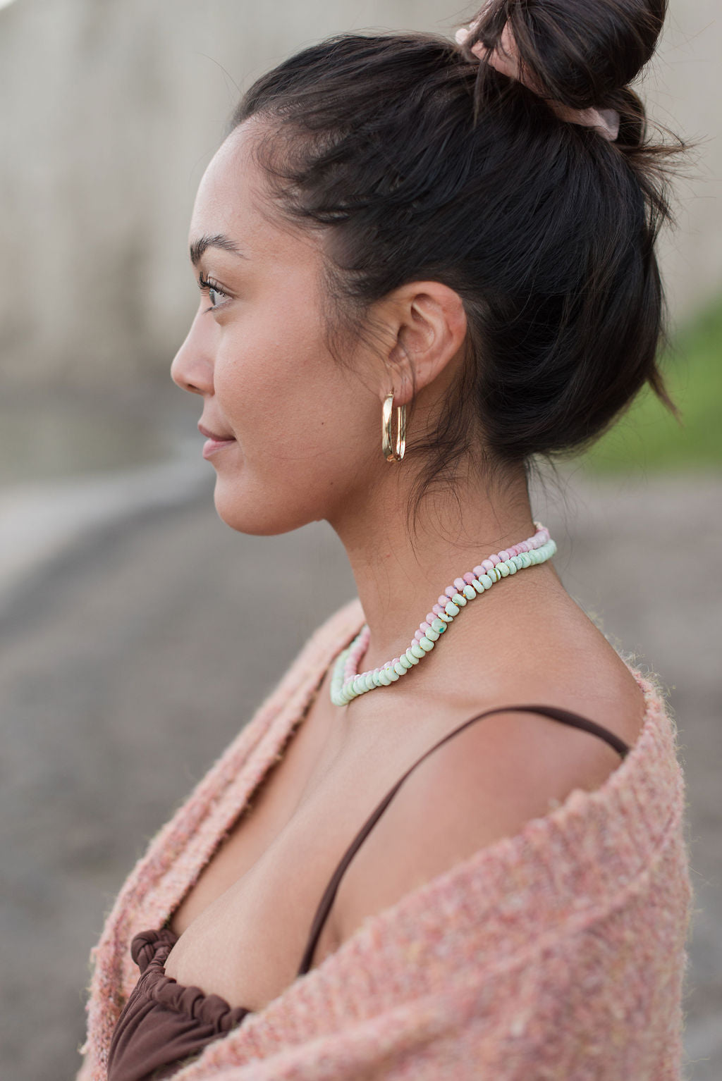 Pink Opal Mama Necklace