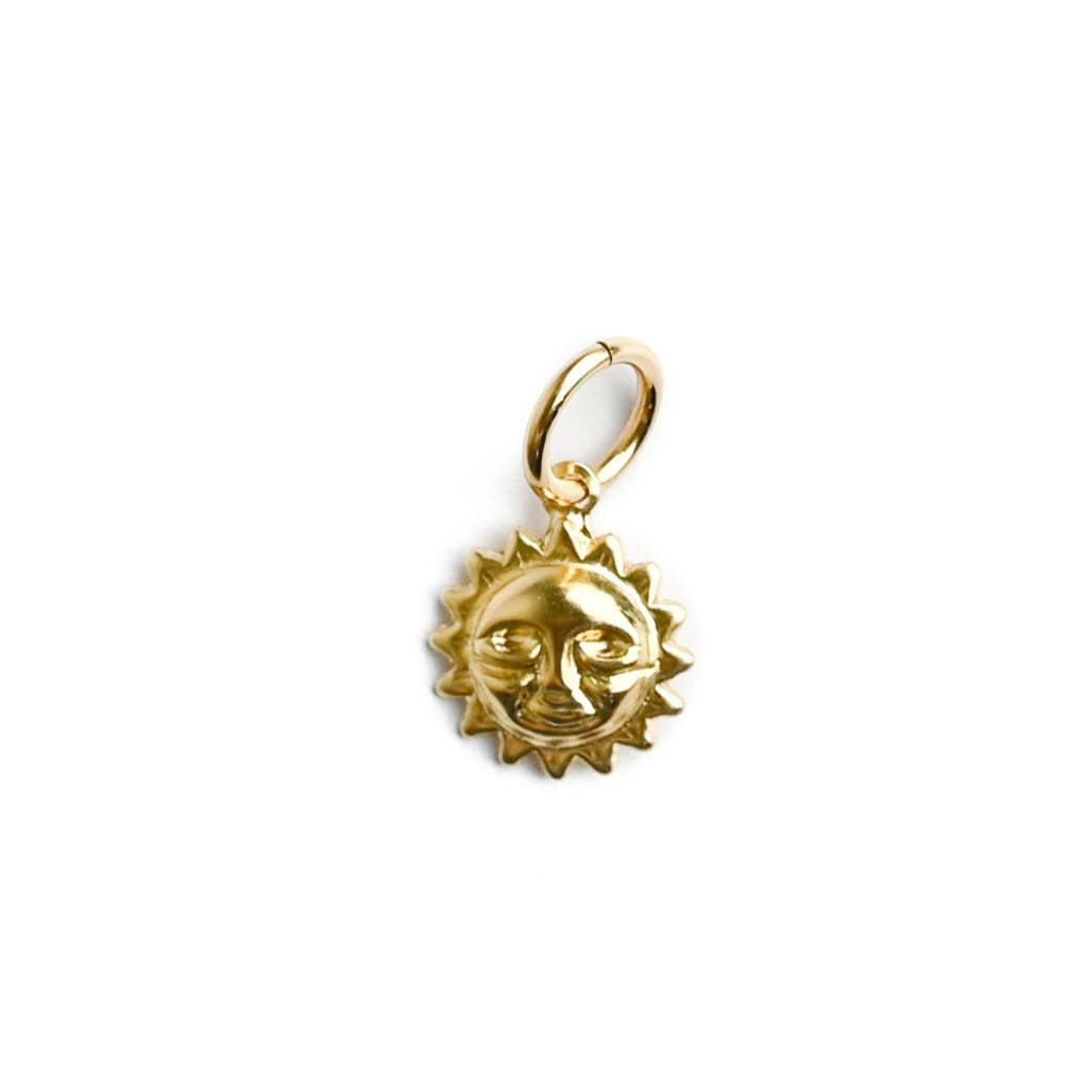 baby sun charm 14kt gold filled