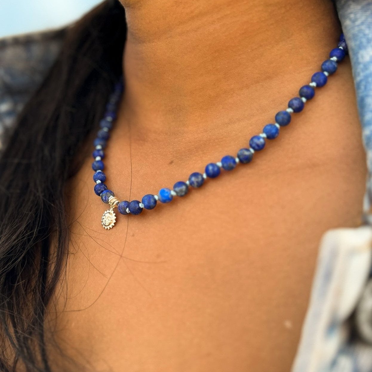 Deep Blue Lapis Soleil Sissy Necklace