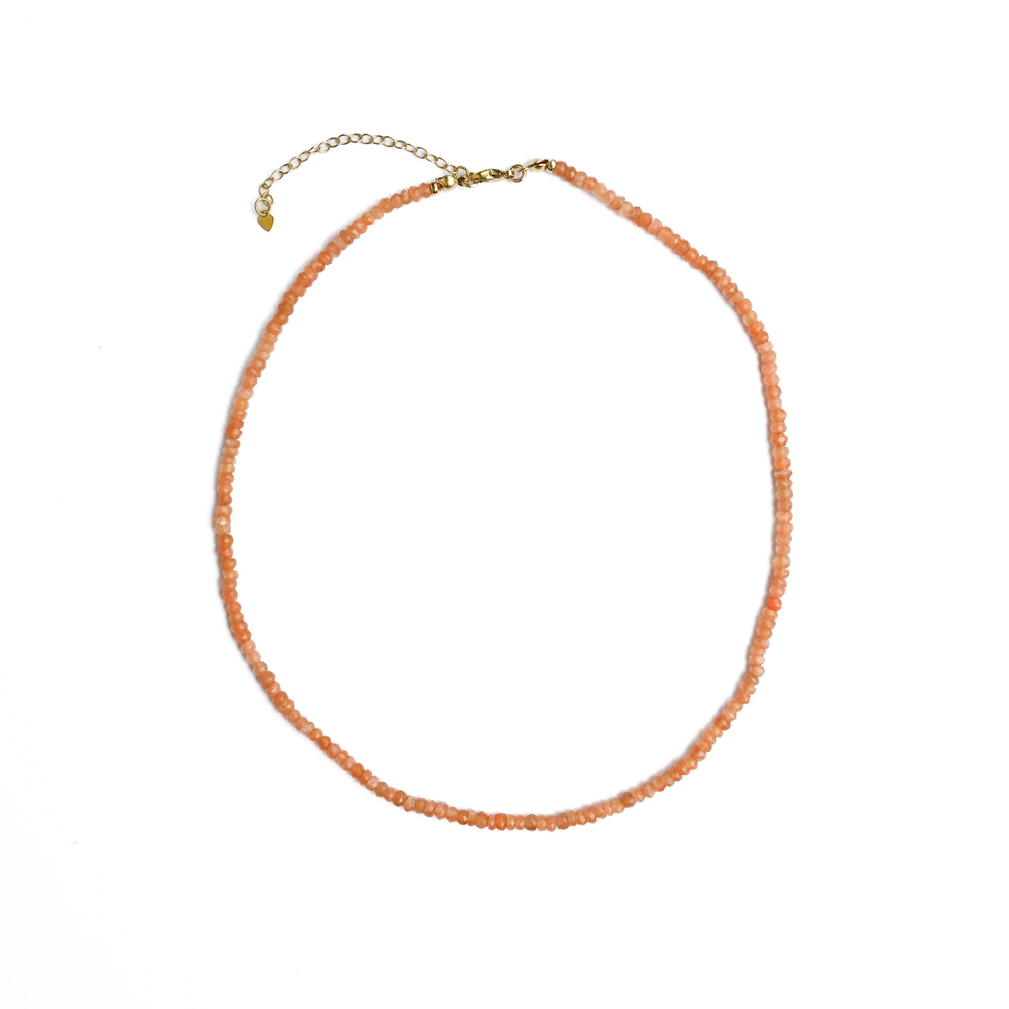 Peach Moonstone Baby Necklace