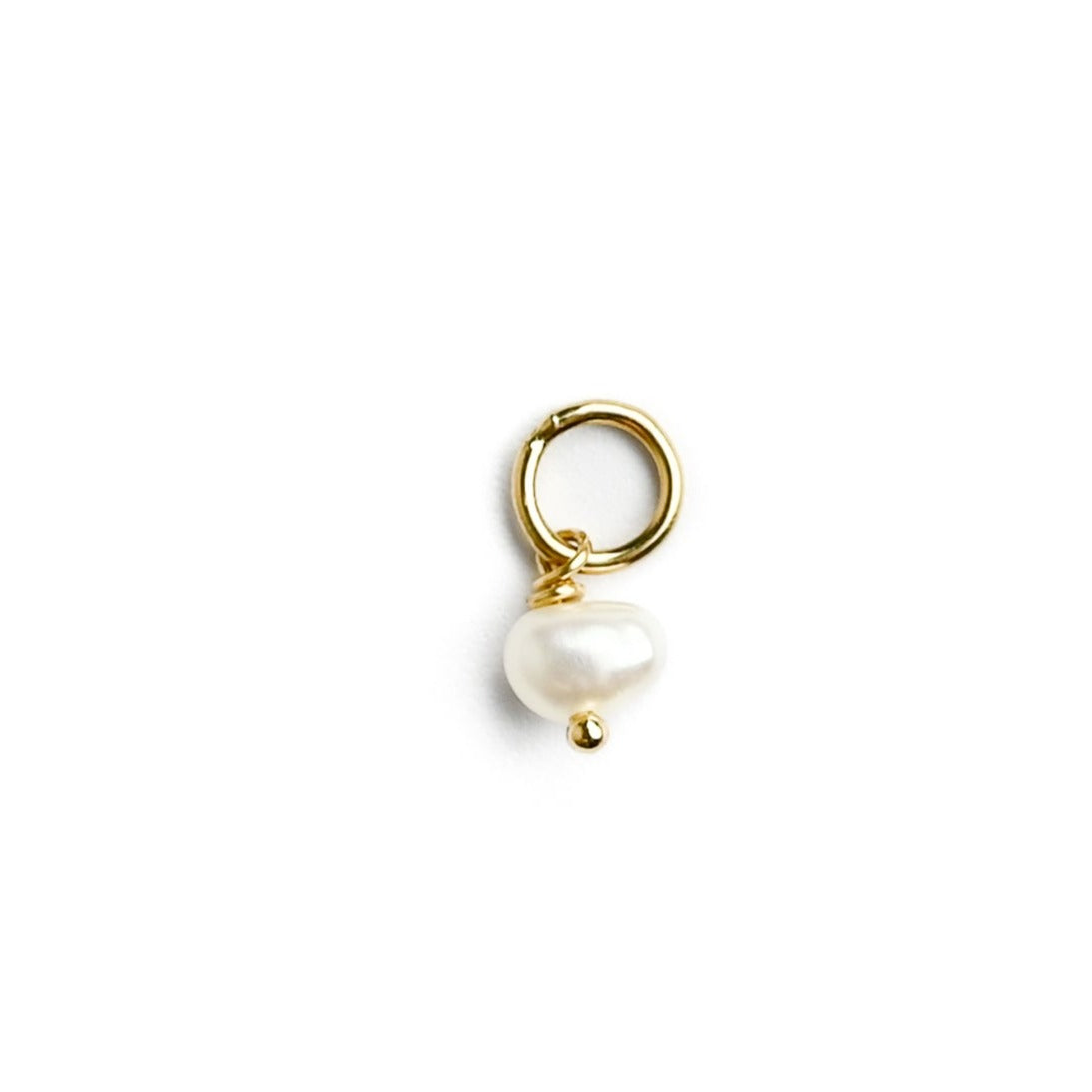 Pearl charm 14kt filled gold