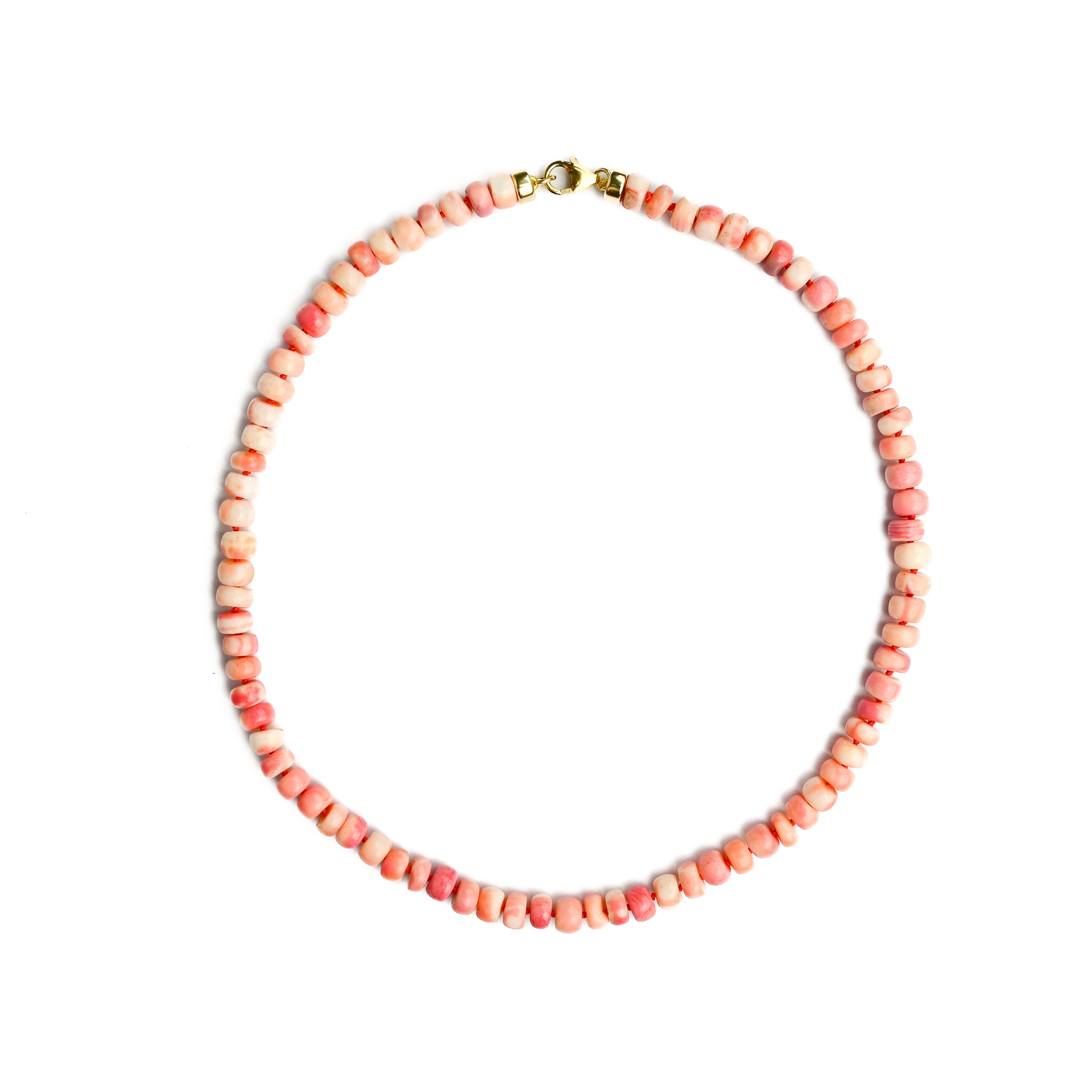 Pink Coral Opal Mama Necklace