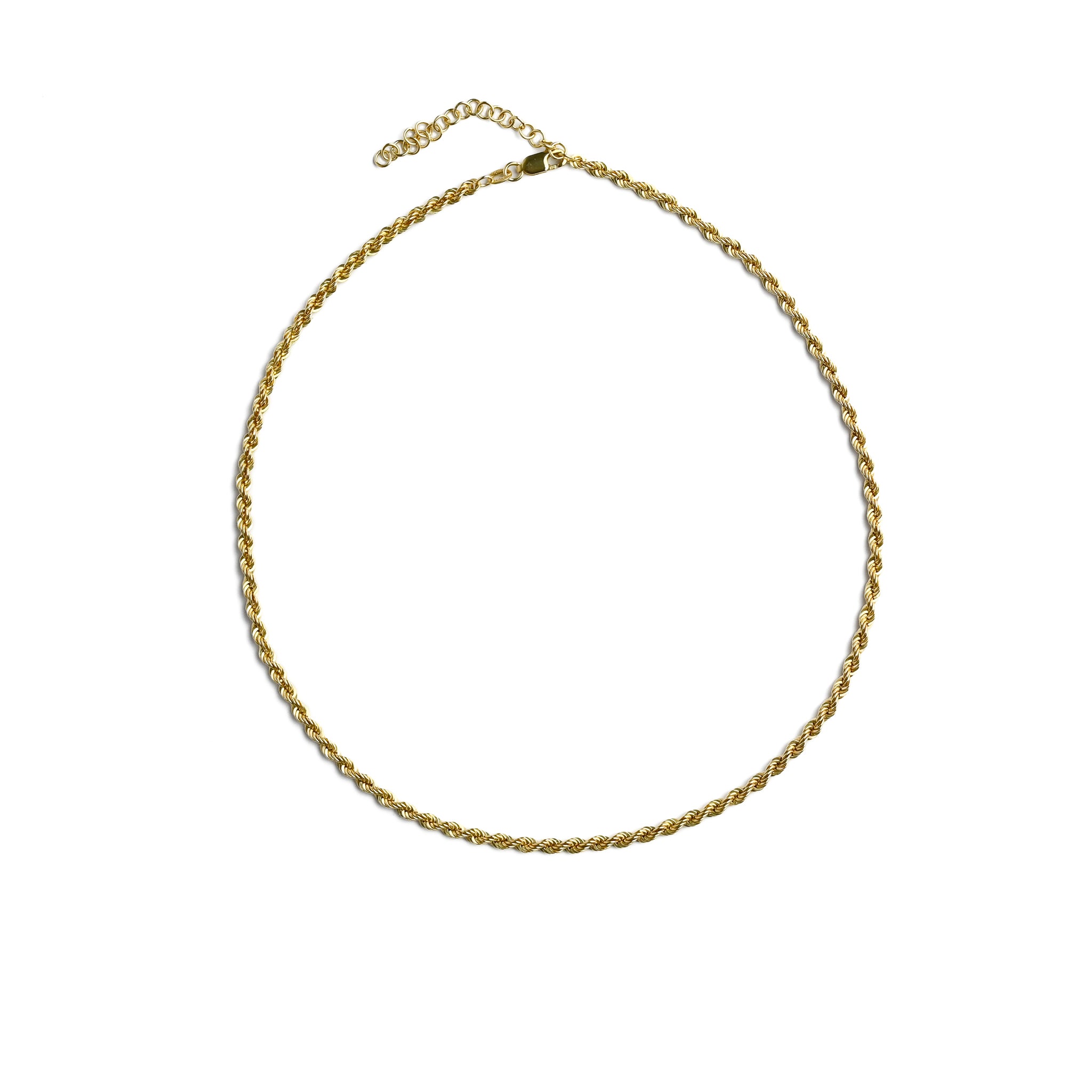 10kt Rope Chain Necklace