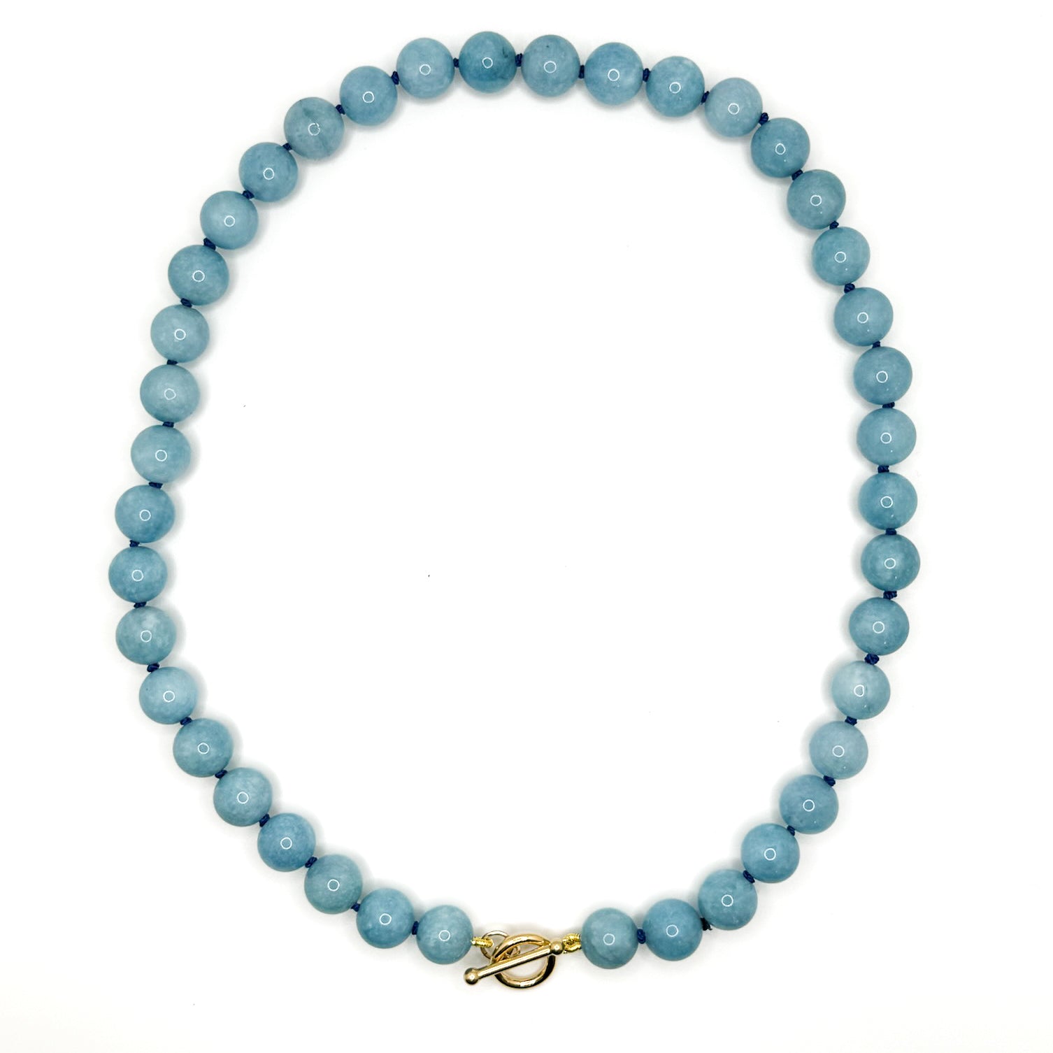 Sky Blue Jade Mama Necklace