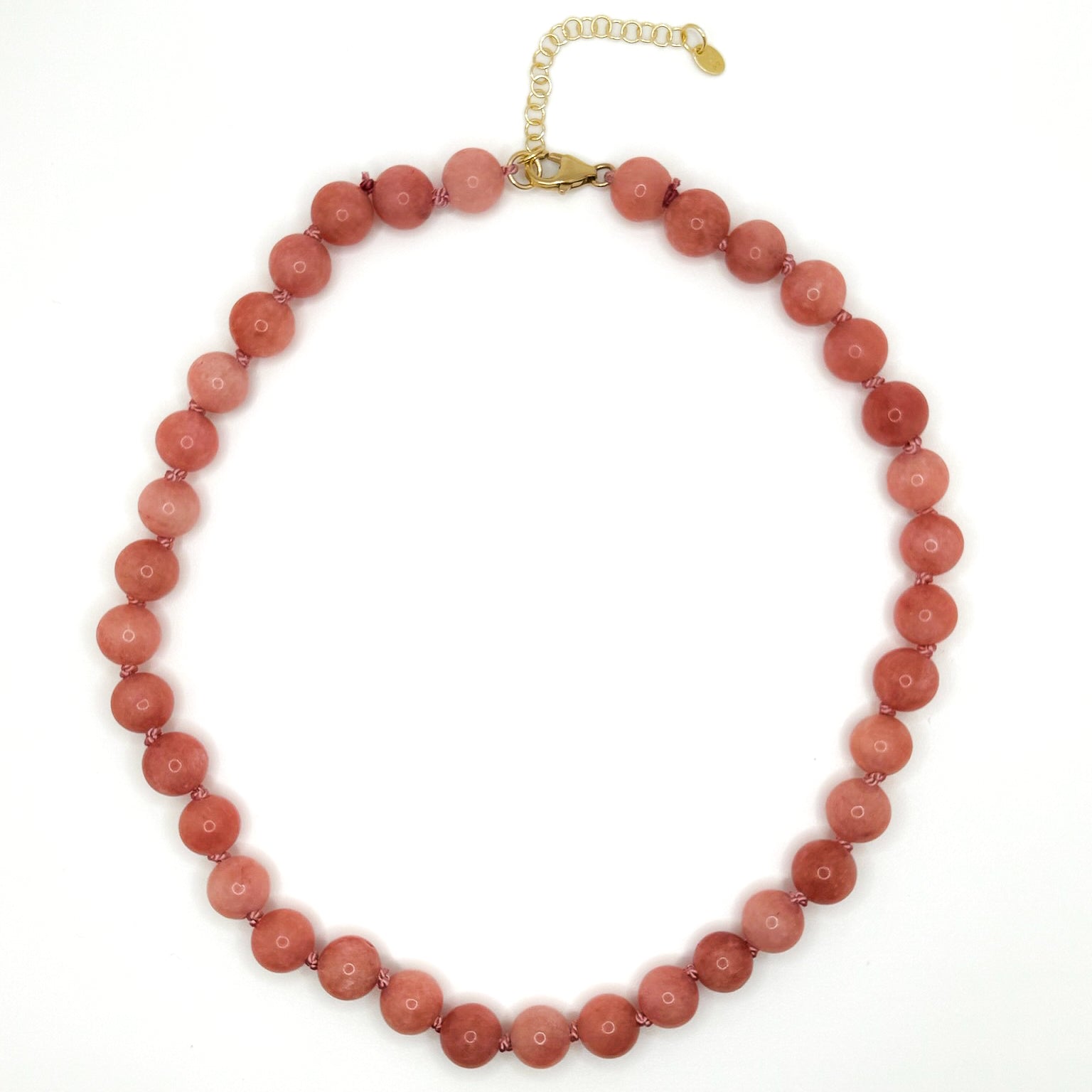 Strawberry Jade Mama Necklace